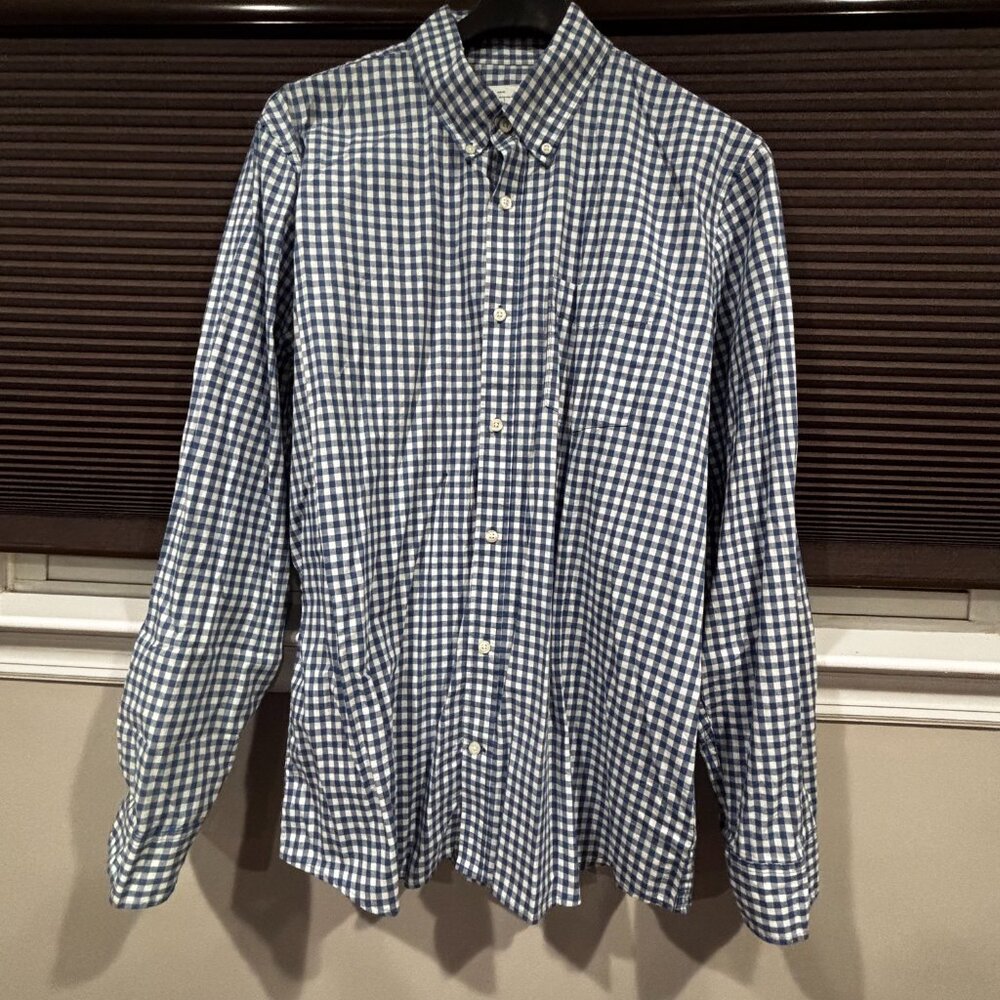 Gap Men's slim fit Stretch poplin buttoned down shirt SZ: XL